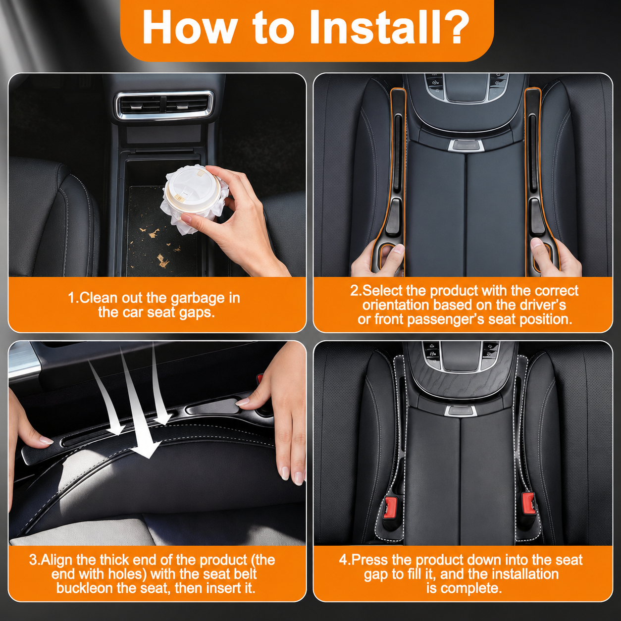 Universal Car Seat Gap Fillers