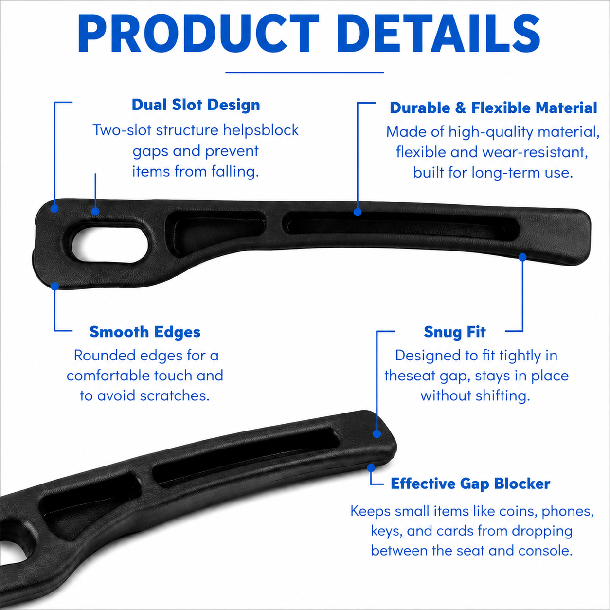 Universal Car Seat Gap Fillers